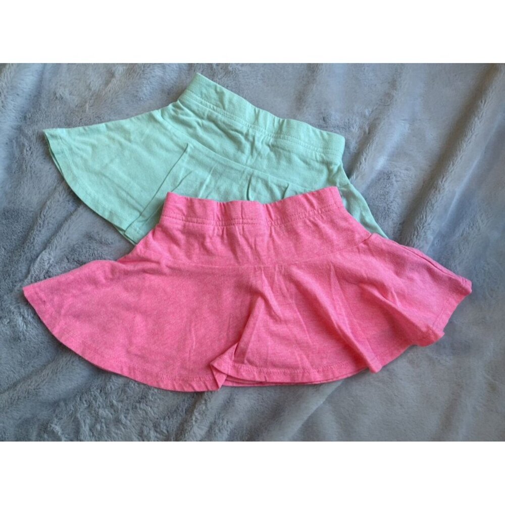 Garanimals Girls 2T Cotton Blend Pink & Mint Green Skorts Set Of 2
